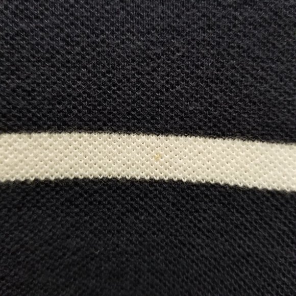 J.Crew shirt Medium Washed Piqué Polo Nautical Stripe Briton short sleeve 53259 - Picture 8 of 12